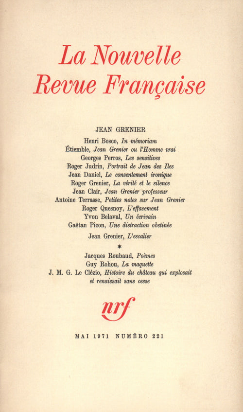 Jean Grenier N° 221