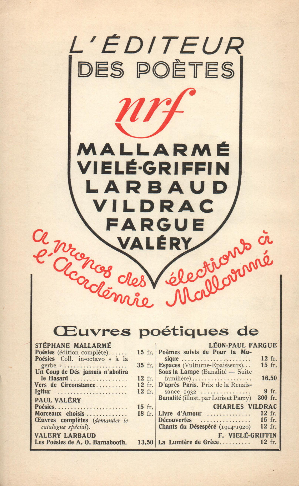 La Nouvelle Revue Française N° 285 (Juin 1937)