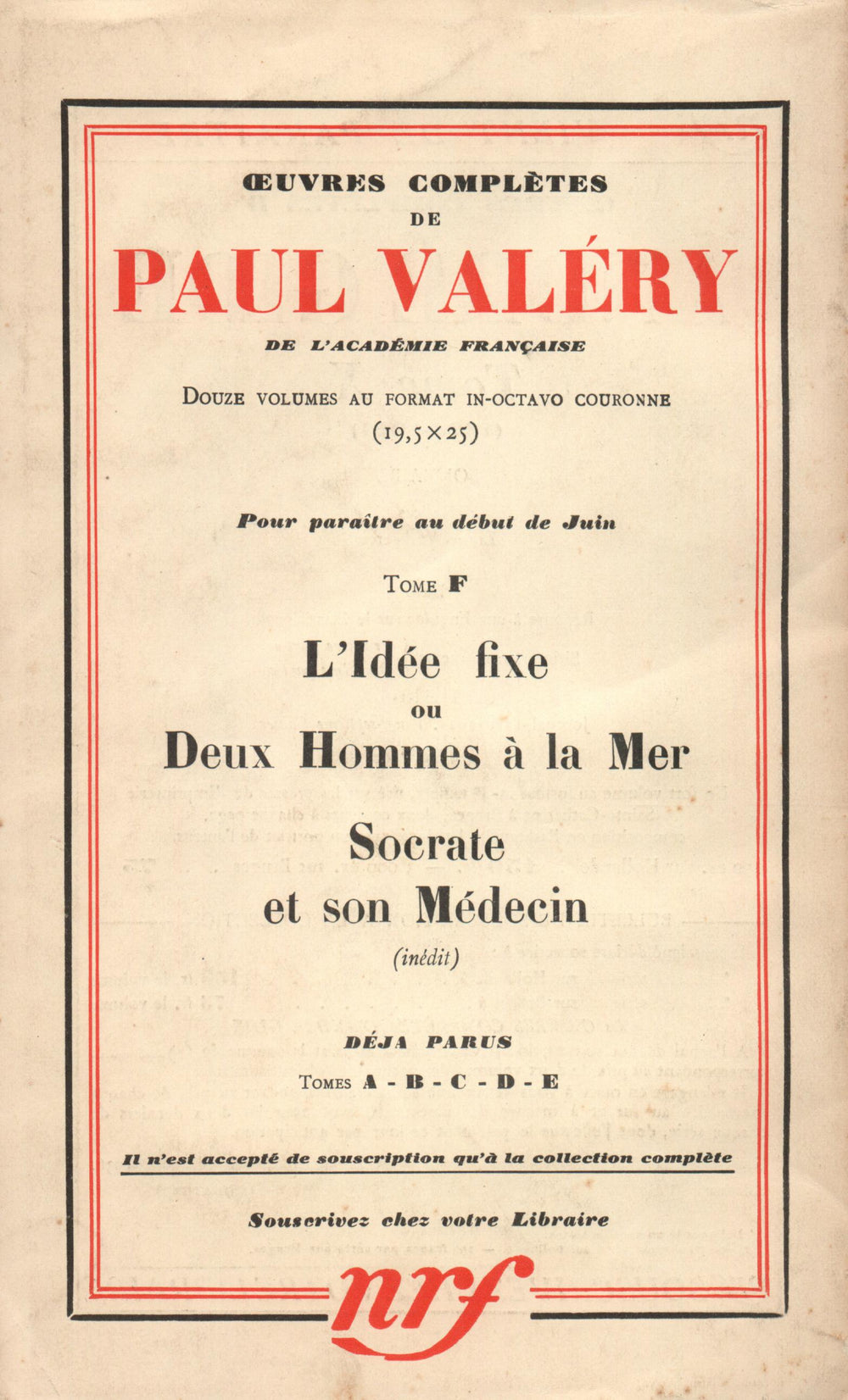 La Nouvelle Revue Française N° 273 (Juin 1936)