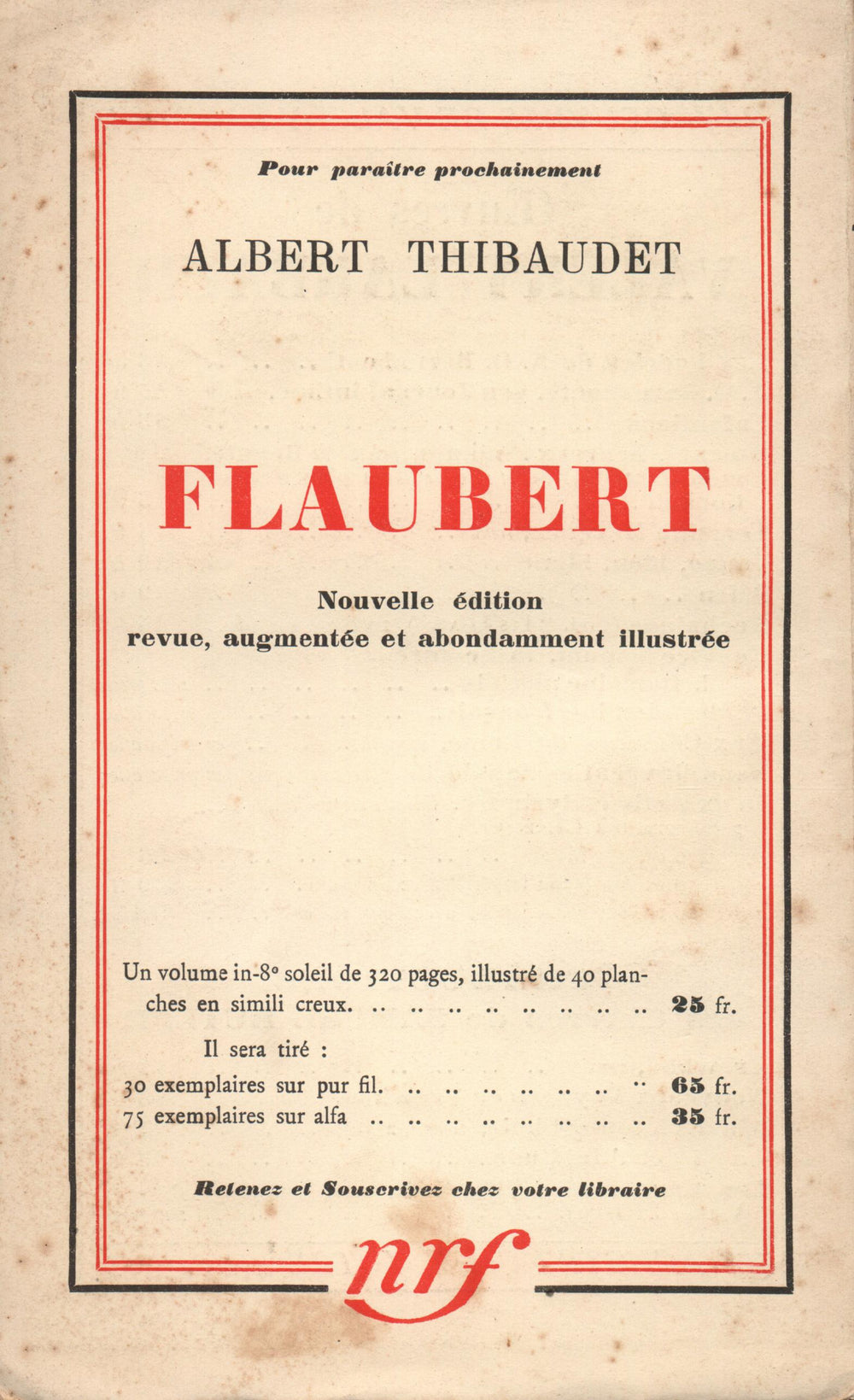 La Nouvelle Revue Française N° 259 (Avril 1935)