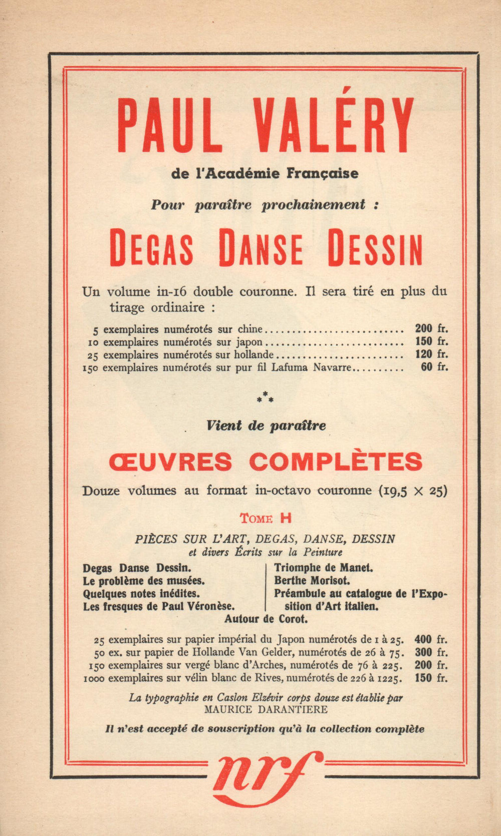 La Nouvelle Revue Française N° 296 (Mai 1938)